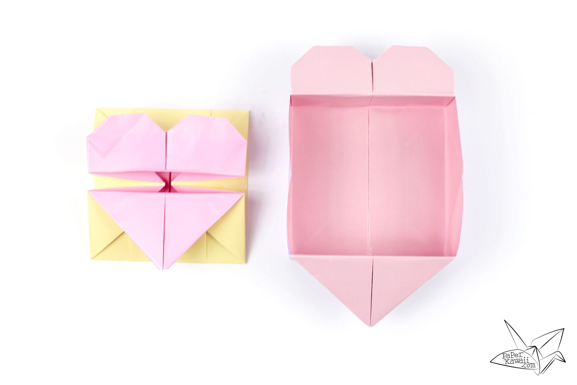 Origami Opening Heart Box / Envelope Tutorial