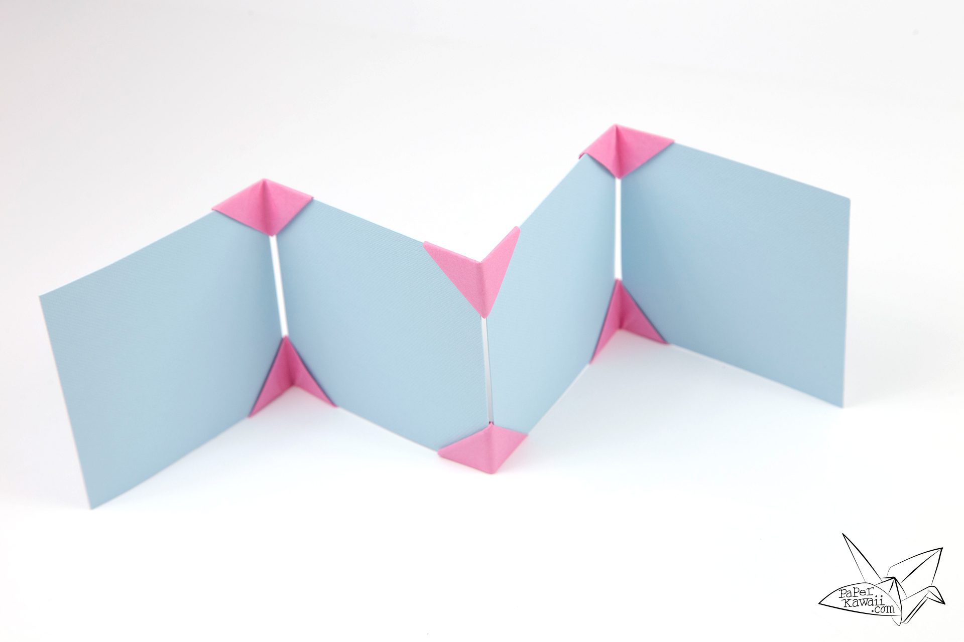 Origami Photo Display Stand Tutorial Paper Kawaii 03