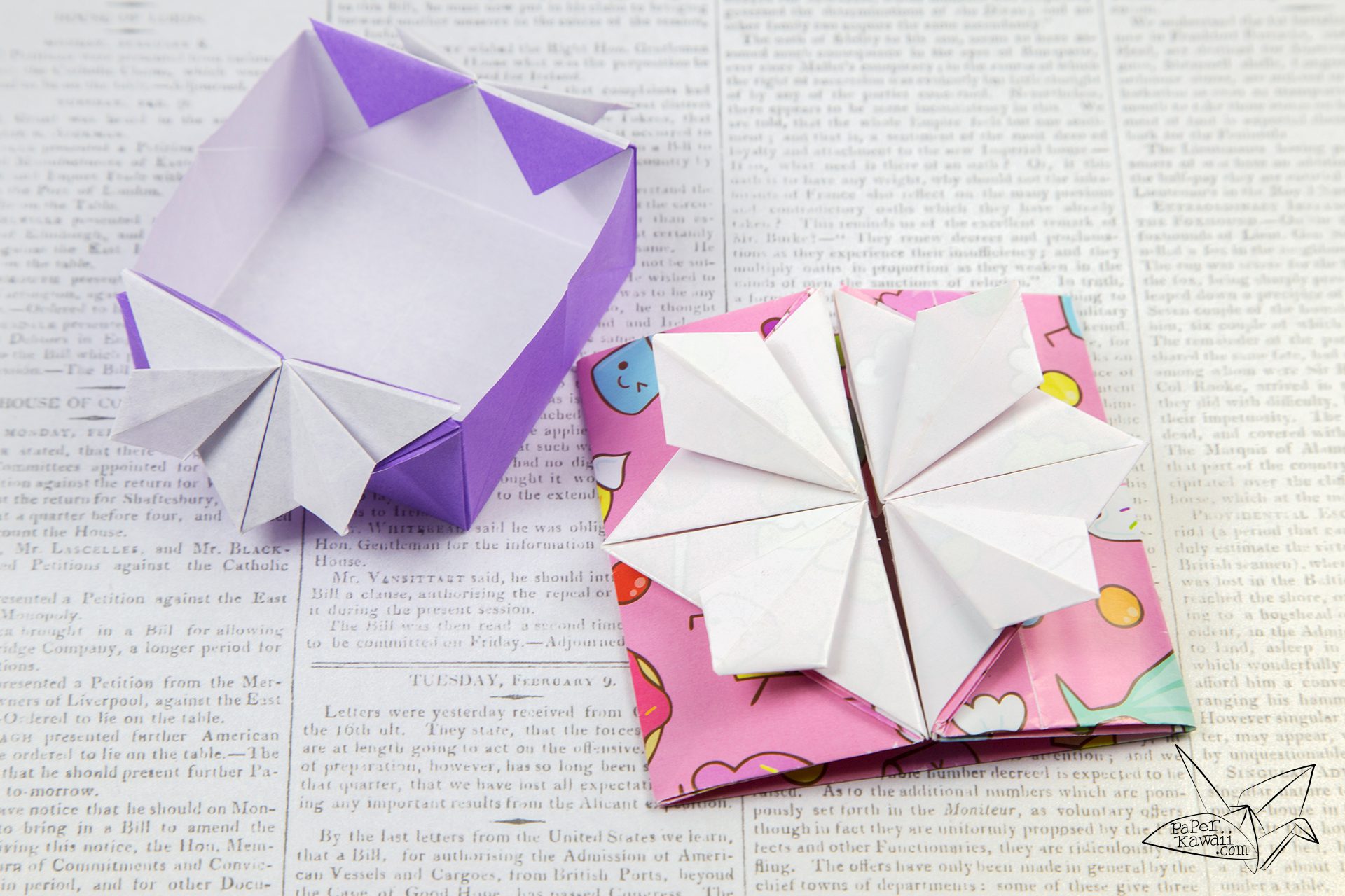 Origami Popup Envelope Box Tutorial