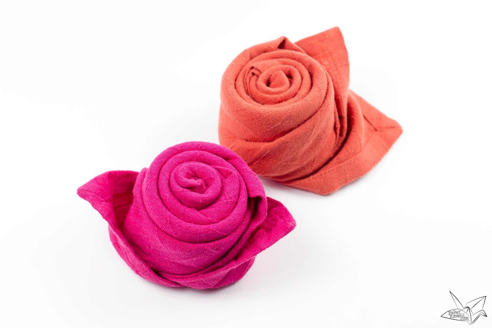 How To Fold A Beautiful Origami Napkin Rose