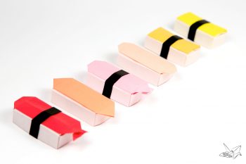 Sushi Box Pattern Origami Sushi Boxes Tutorial - Paper Kawaii
