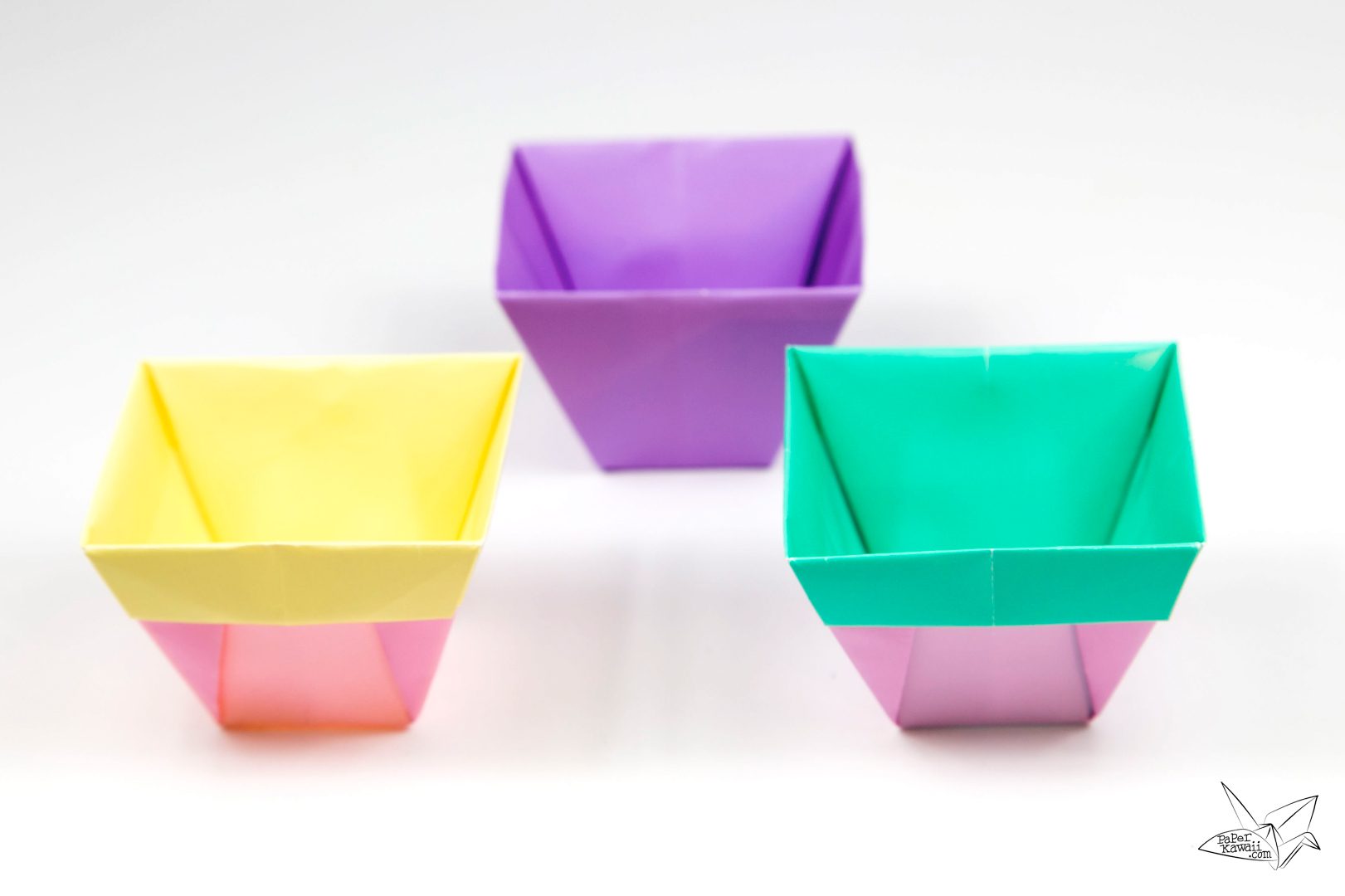 Tapered Origami Box / Origami Plant Pot Tutorial