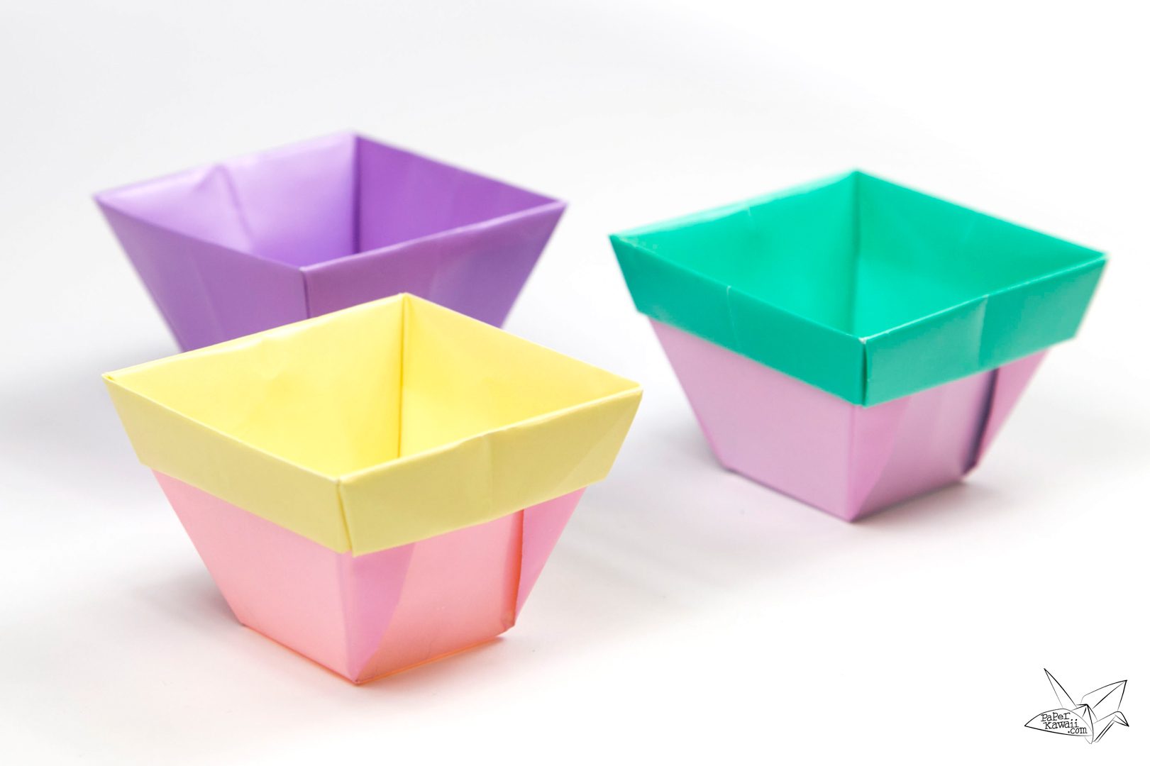 Tapered Origami Box / Origami Plant Pot Tutorial