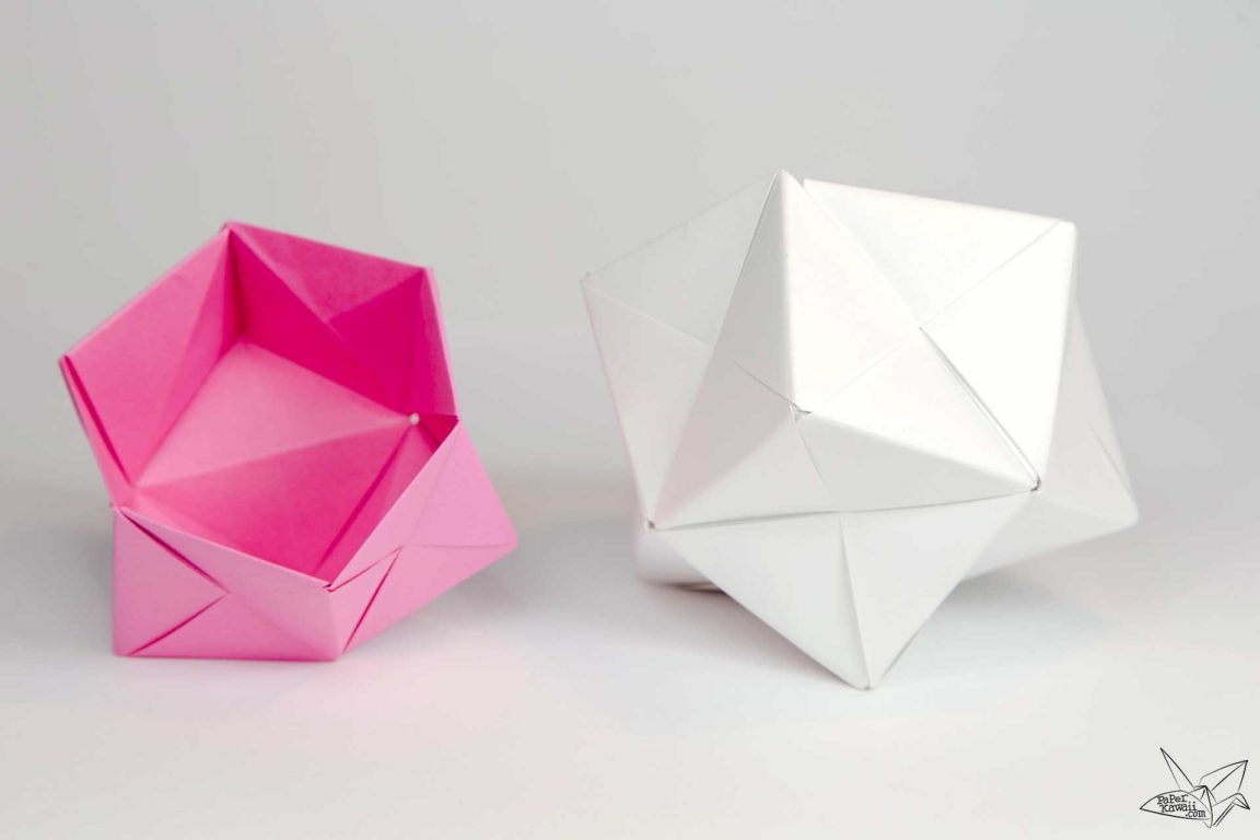 Modular Origami Sonobe Bowl Tutorial - Paper Kawaii