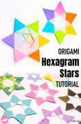 Origami Hexagram Star Tutorial Paper Kawaii Pin 1 118x180