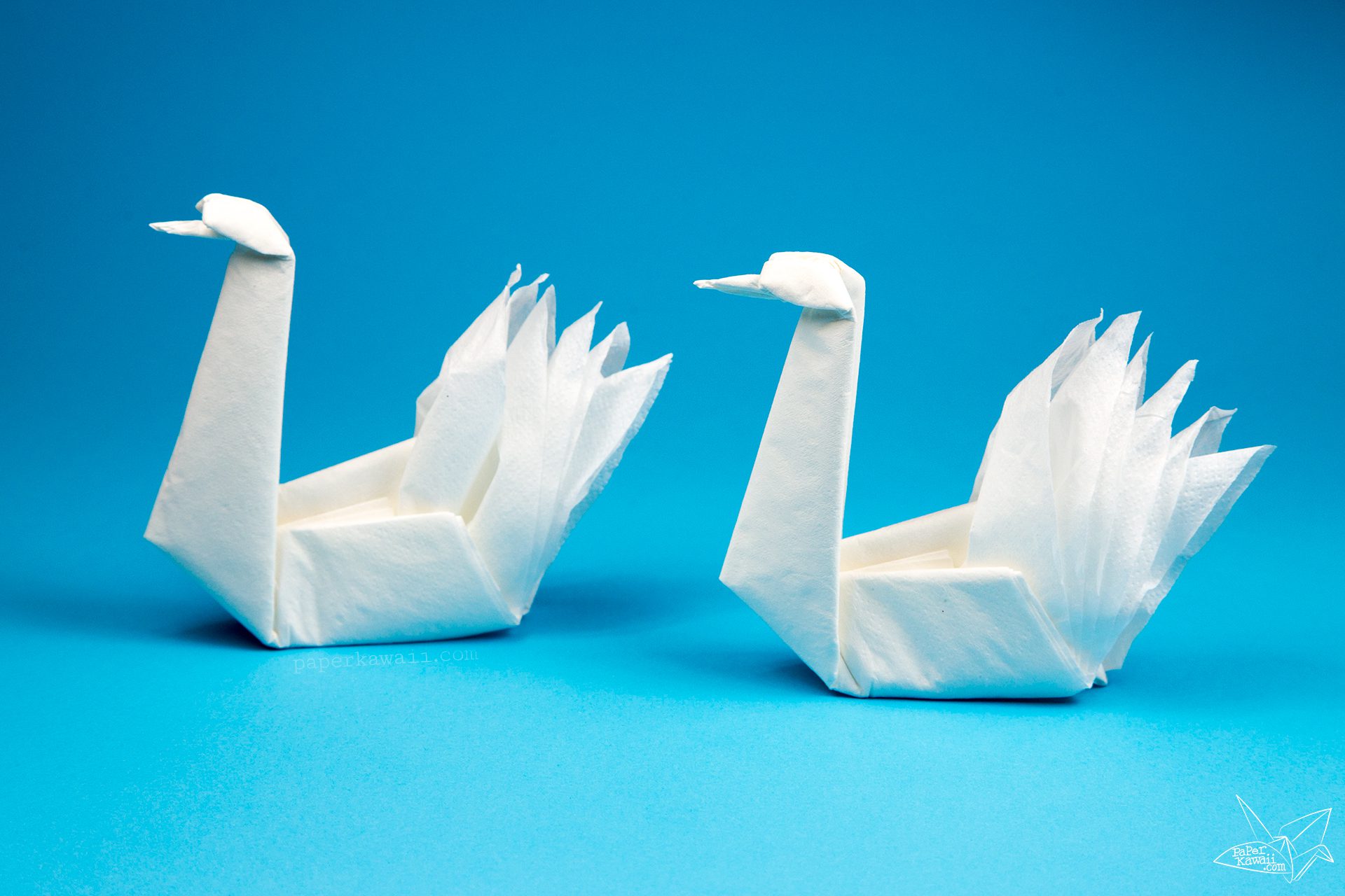 Origami Napkin Swan Paper Kawaii 02