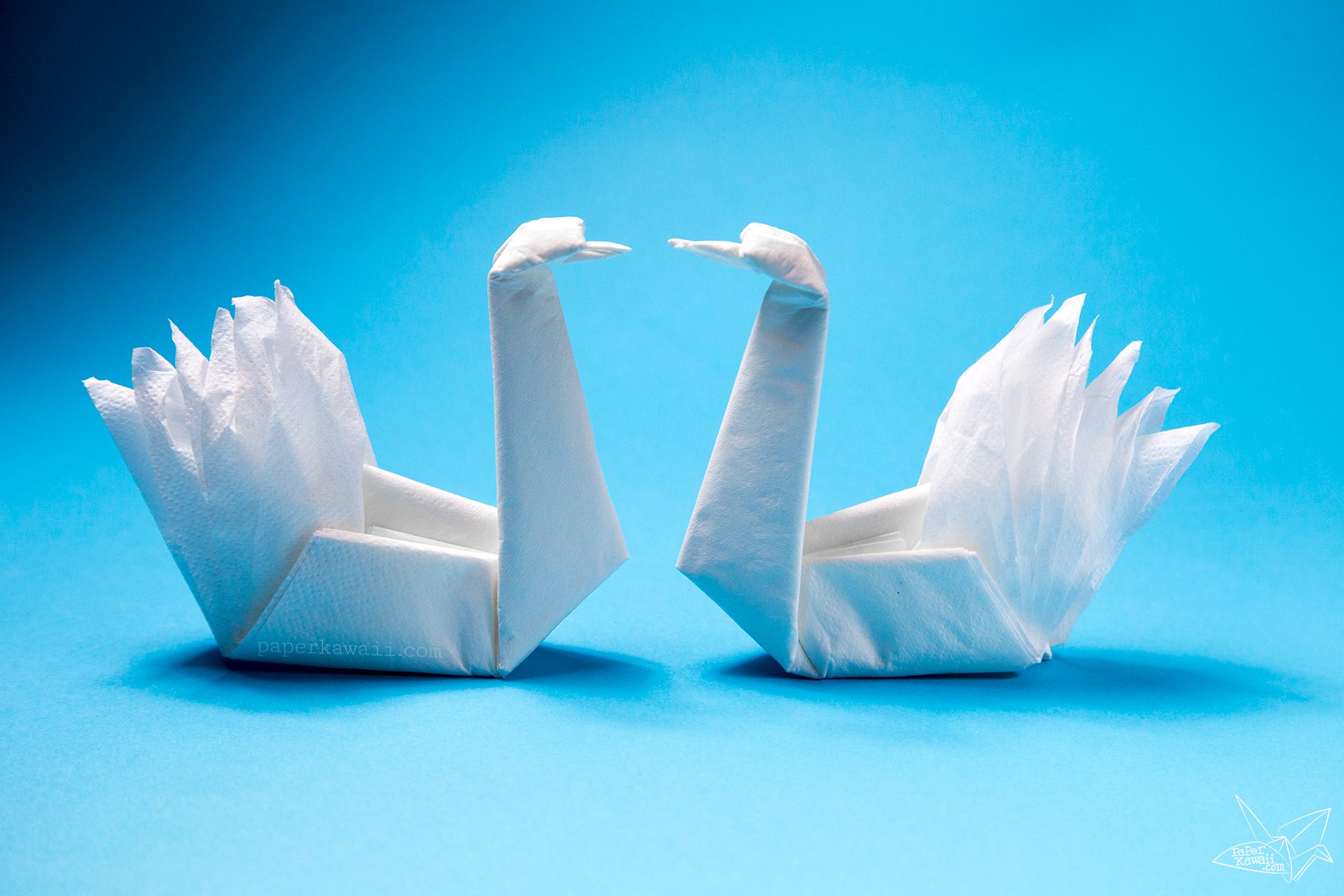 Origami Napkin Swan Paper Kawaii 03