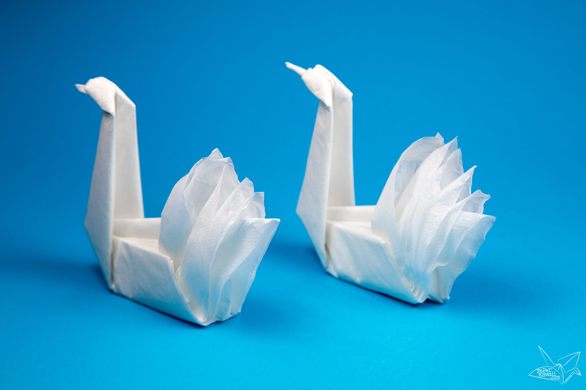 Origami Napkin Swan Paper Kawaii 04