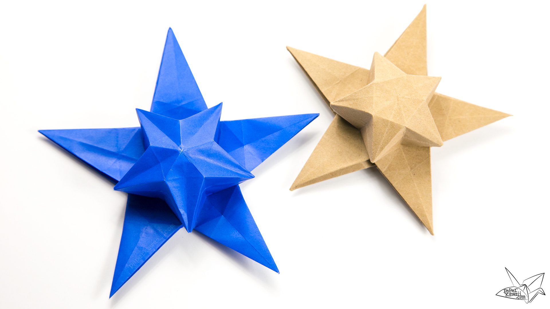 Origami Puff Star Tutorial Paper Kawaii 04