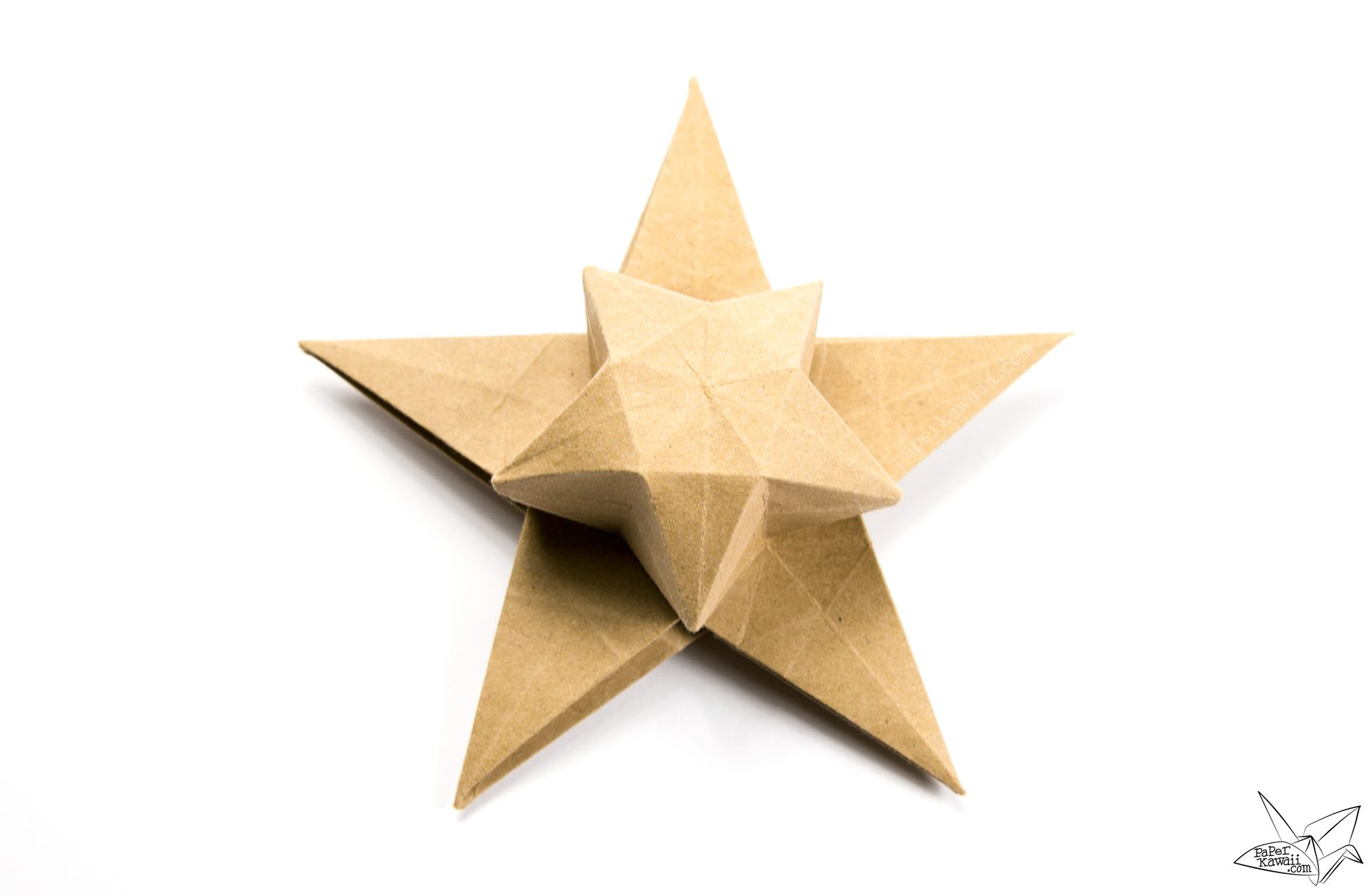 Origami Puff Star Tutorial Paper Kawaii 06