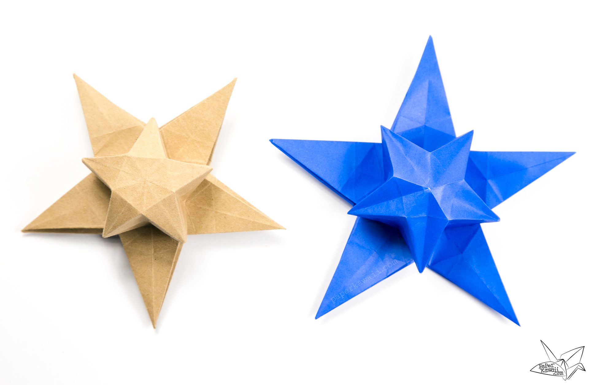 Origami Puff Star Tutorial Paper Kawaii 07