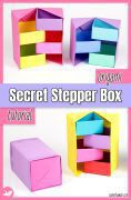 Origami Stepper Box Tutorial Paper Kawaii Pin 118x180