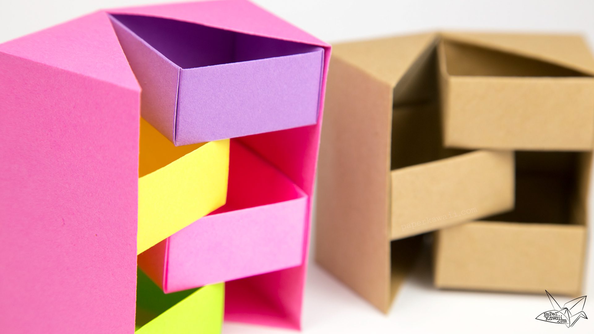 Origami Secret Stepper Box Tutorial
