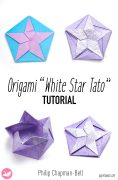 Origami White Star Tato Paper Kawaii Pin 118x180