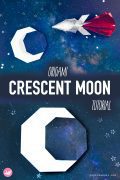 Origami Crescent Moon Tutorial Paper Kawaii Pin 120x180