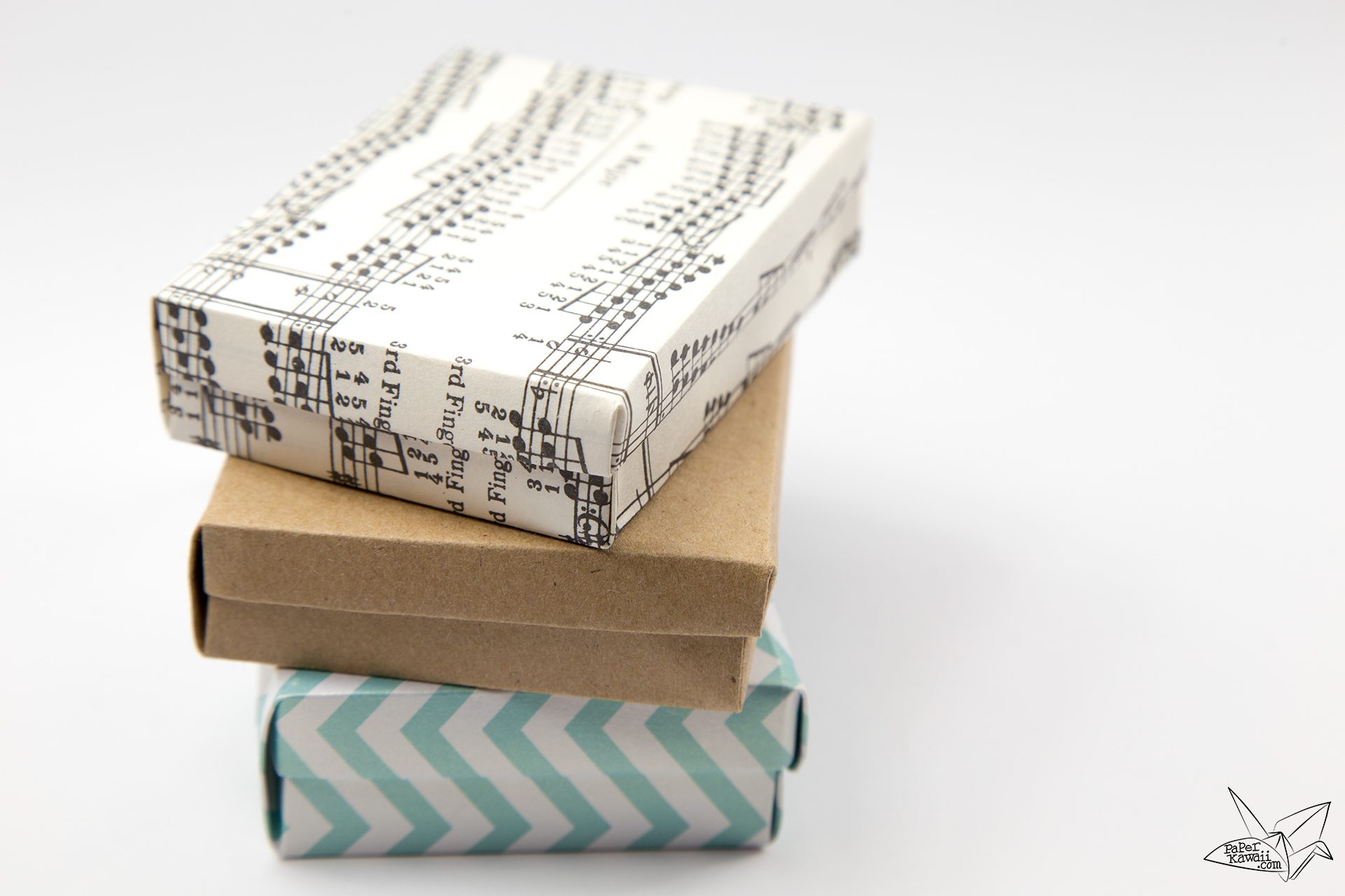 Origami Custom Card Box Tutorial Paper Kawaii 02