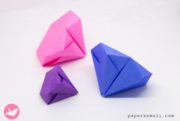 Origami Diamonds Paper Kawaii 03 180x121