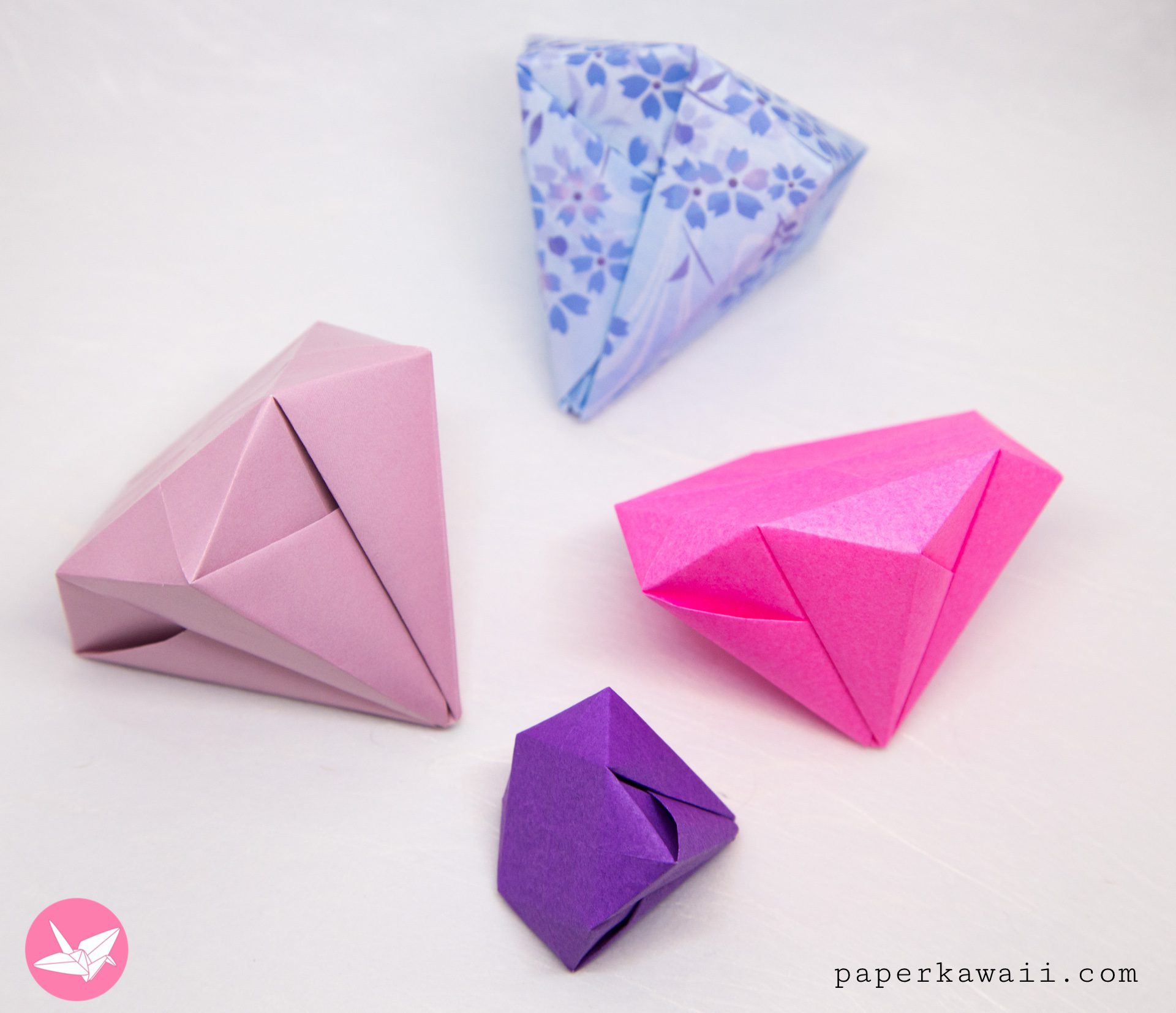 Origami Diamonds Paper Kawaii 12