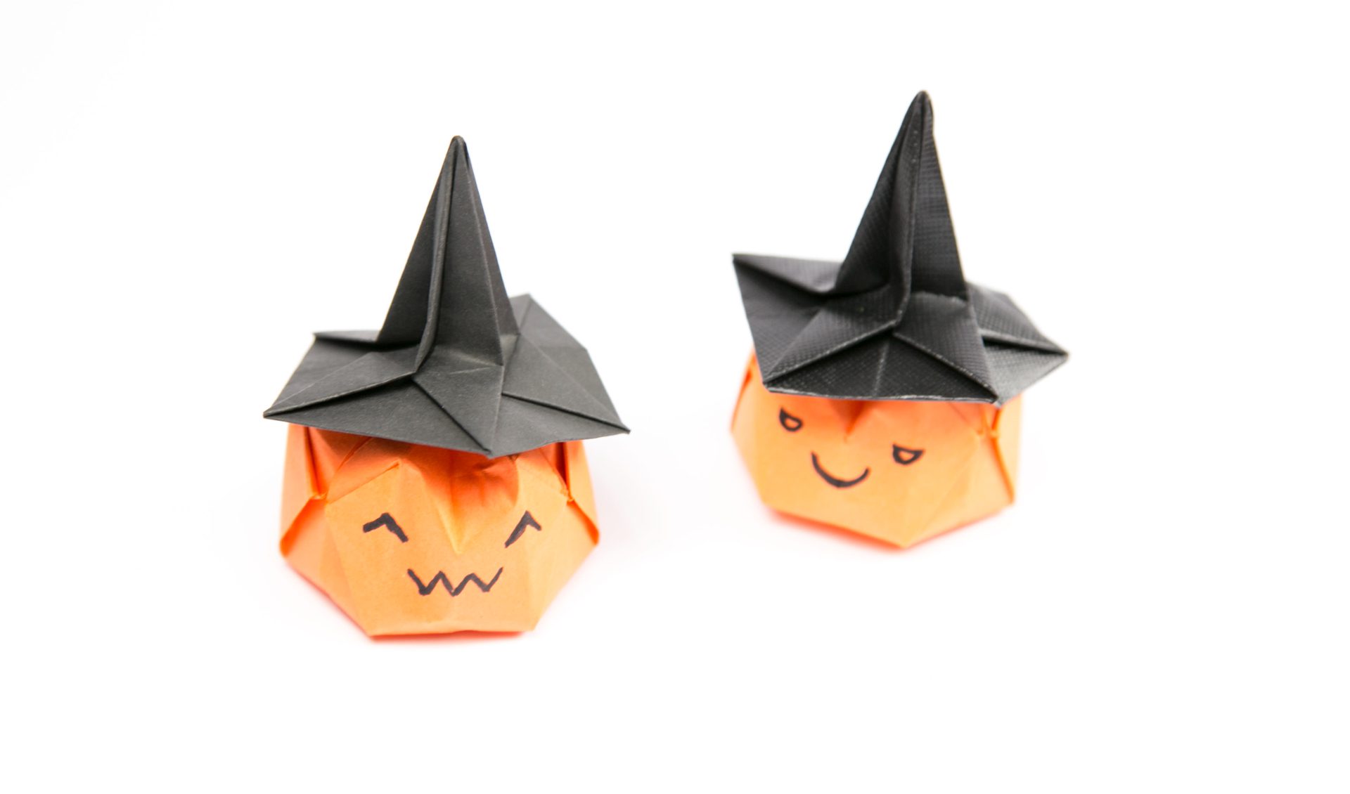 Origami Jack O Lantern Paper Kawaii 01