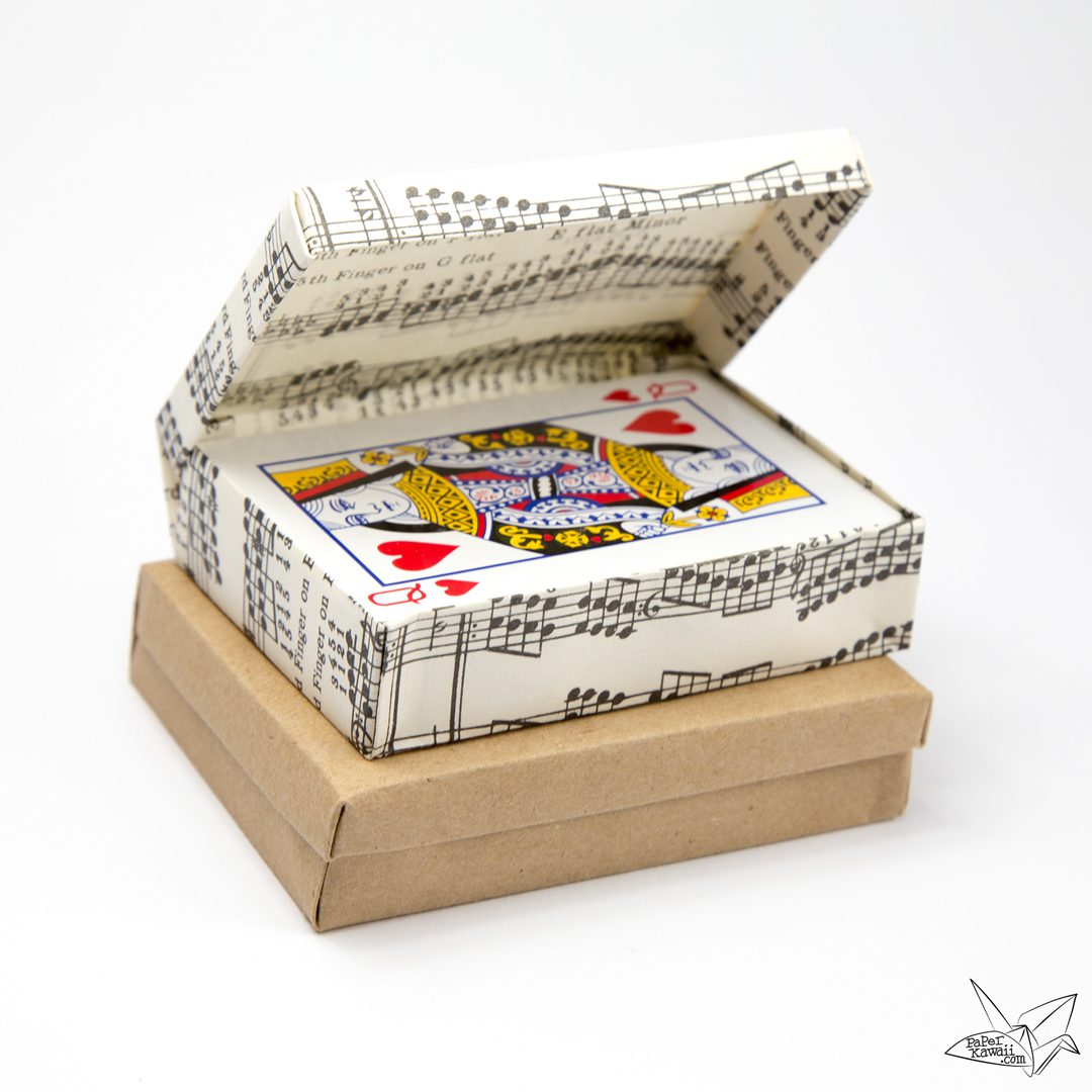 Origami Playing Card Boxes Paper Kawaii 02