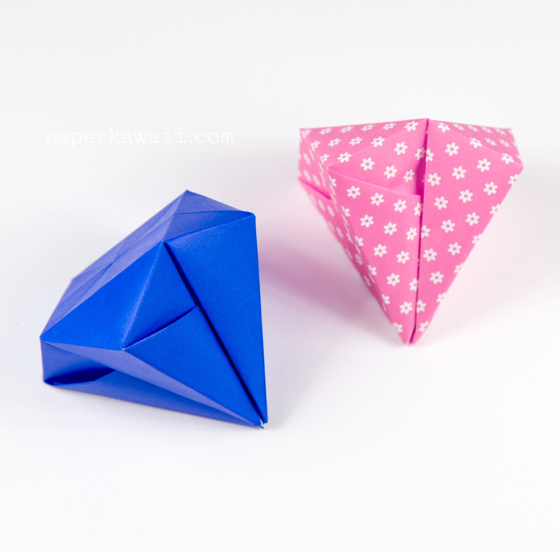 Origami Square Diamond Tutorial Paper Kawaii 02