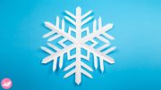Easy Kirigami 6 Pointed Snowflake Tutorial