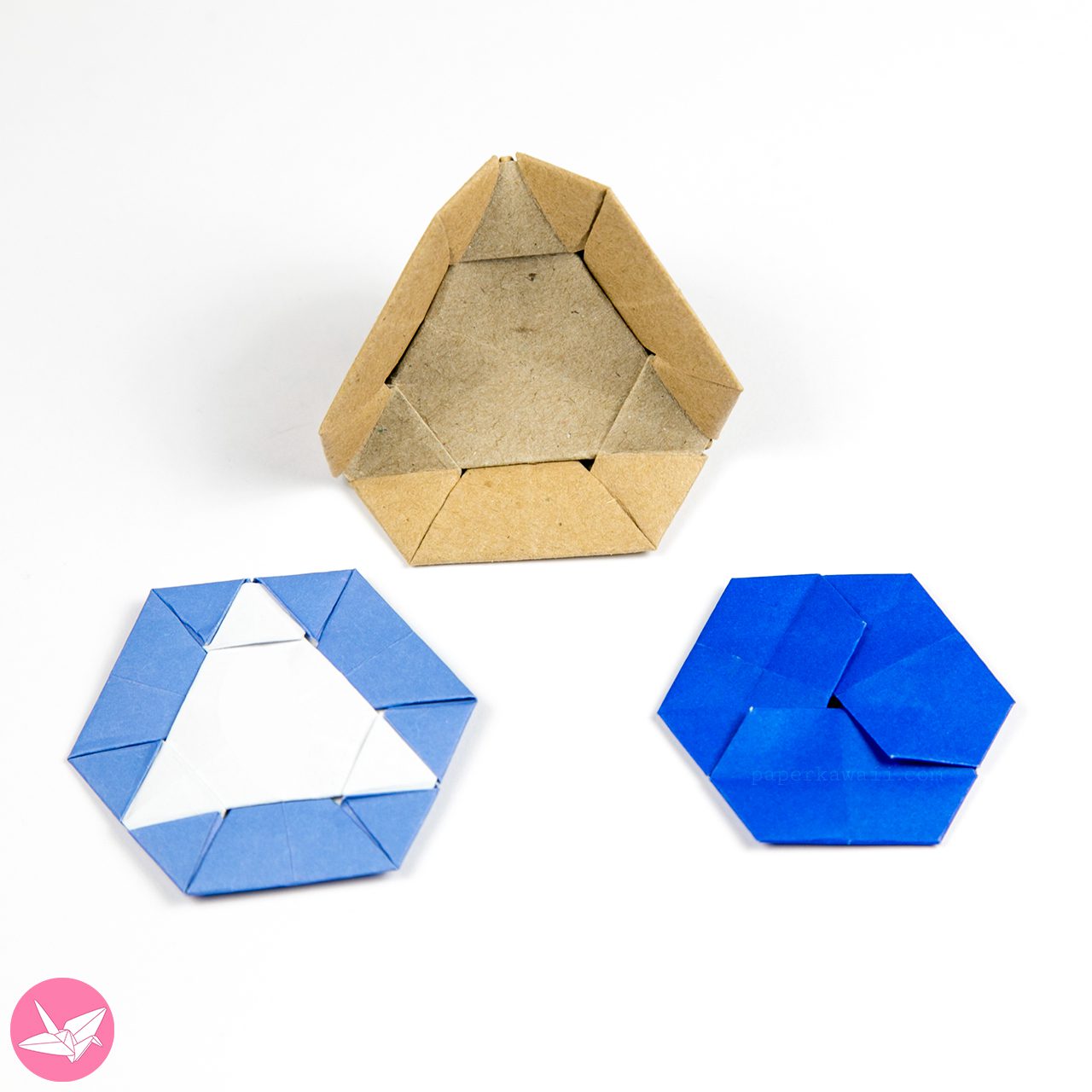 Origami Triangle Hexagon Tato Paper Kawaii 03