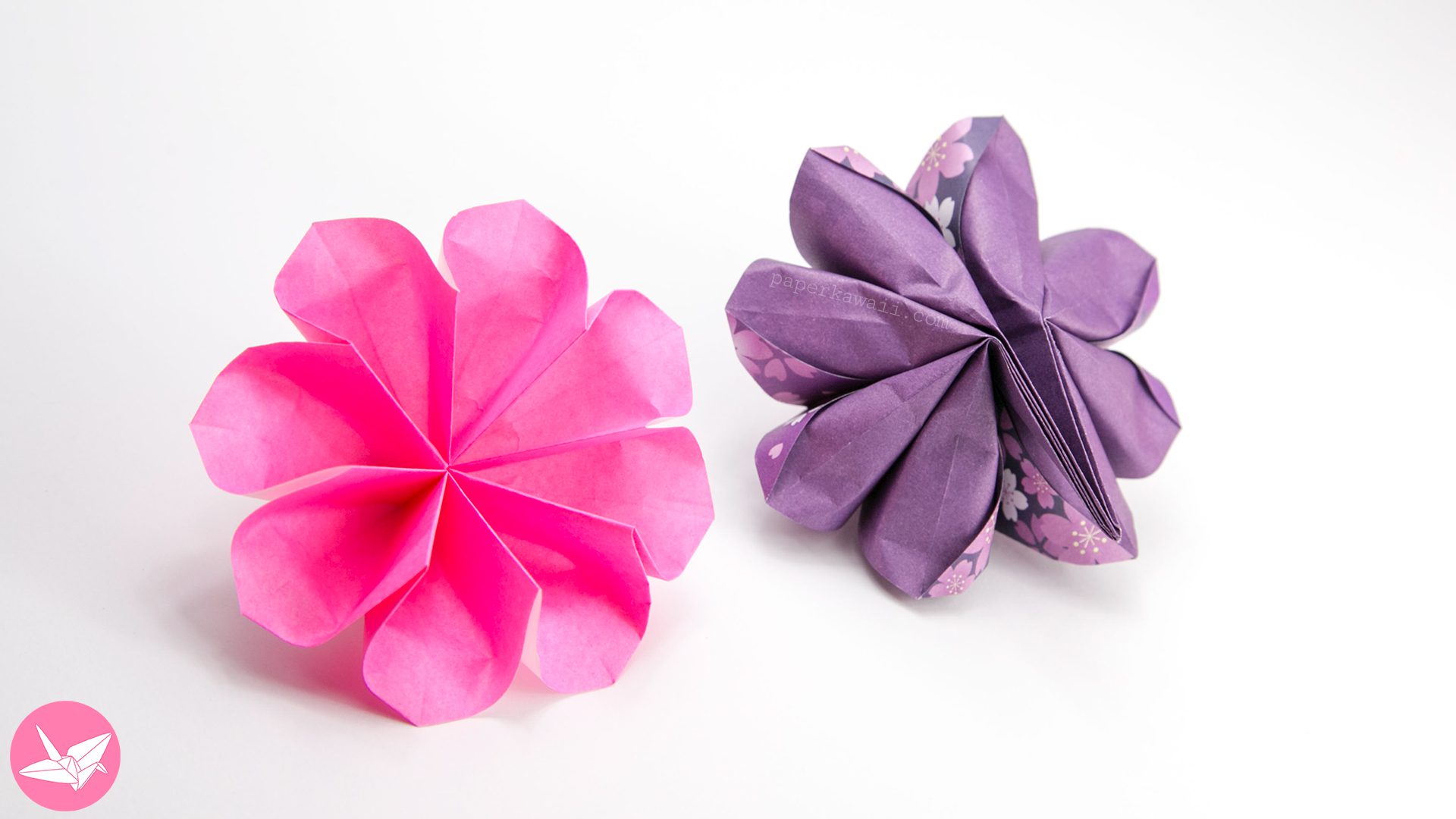 8 Petal Origami Flower Tutorial Paper Kawaii 02