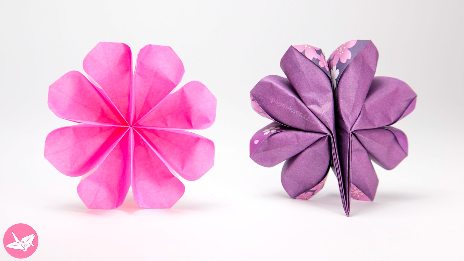 8 Petal Origami Flower