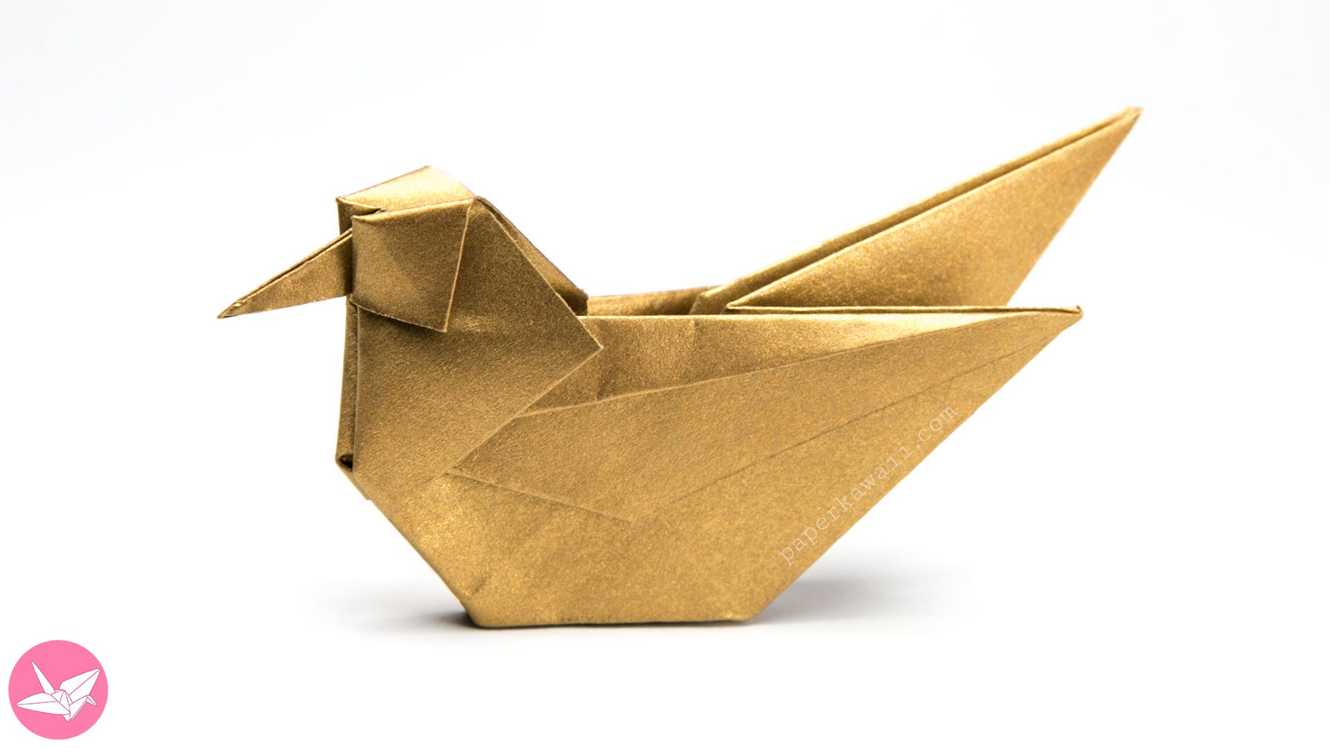 Origami Bird Mandarin Tutorial Paper Kawaii 01