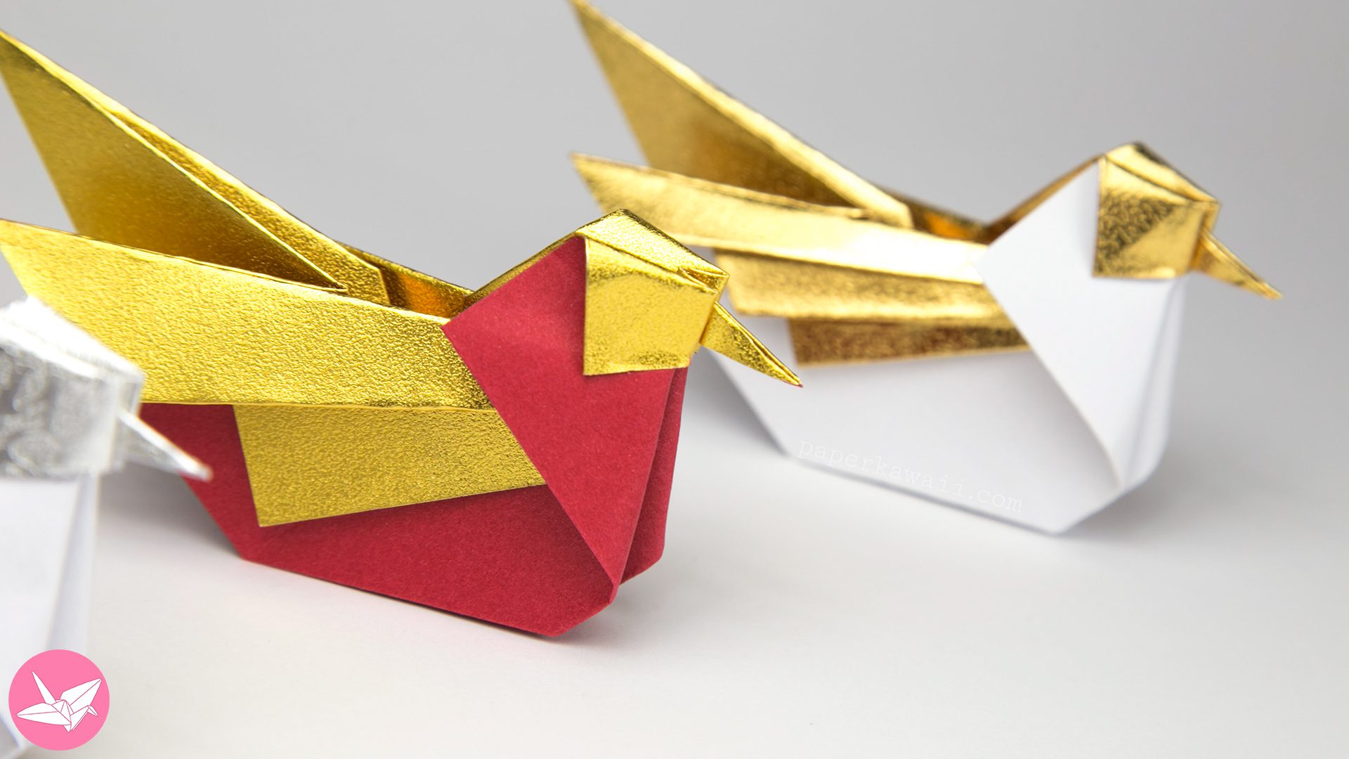 Origami Bird Mandarin Tutorial Paper Kawaii 02