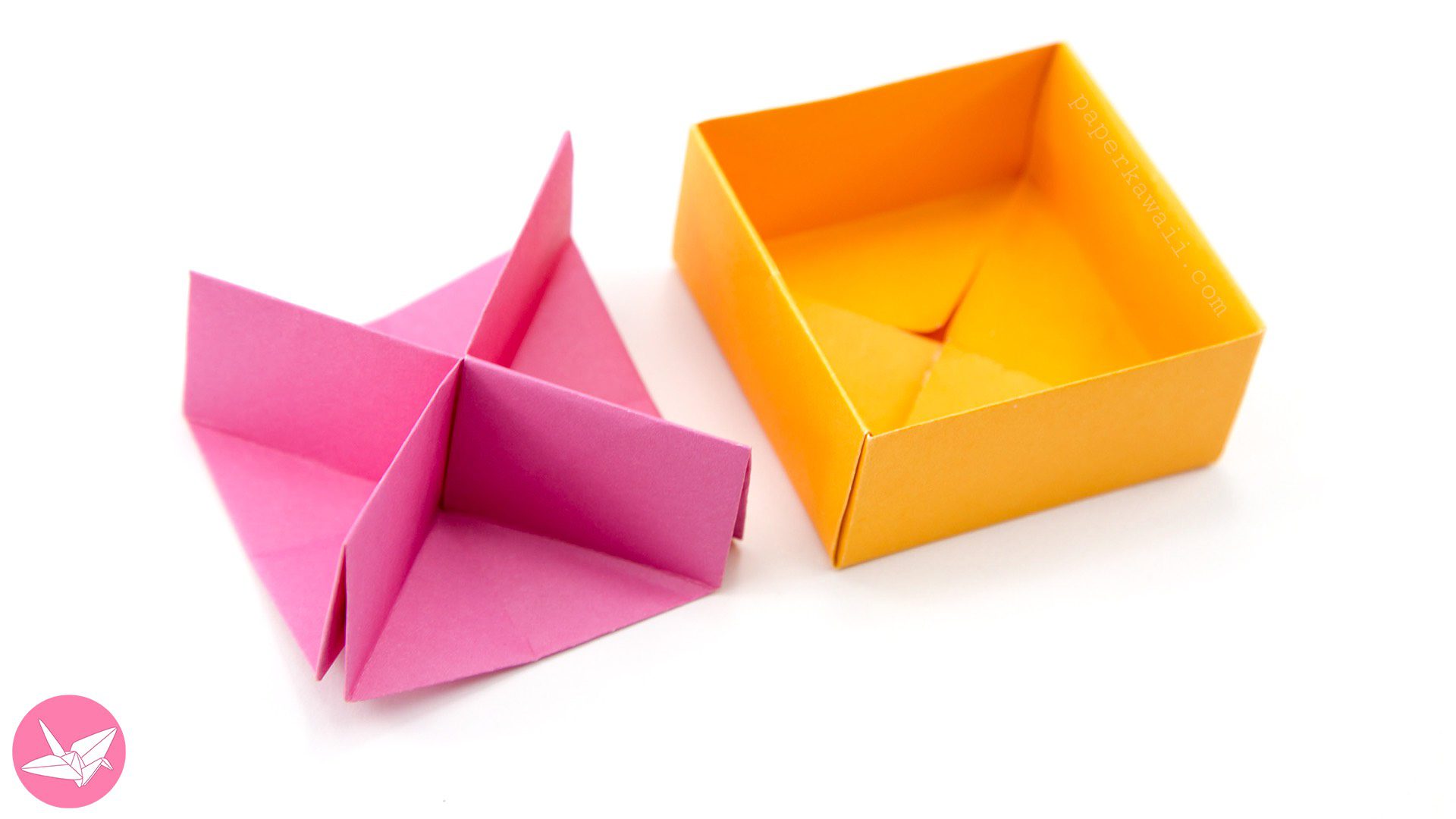 Origami Diagonal Box Divider Tutorial Paper Kawaii 02