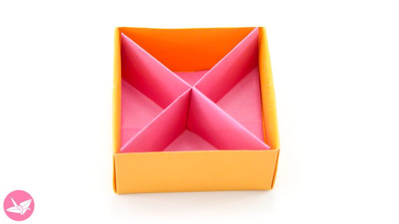 Origami Diagonal Masu Box Divider Tutorial Paper Kawaii 02 800x450