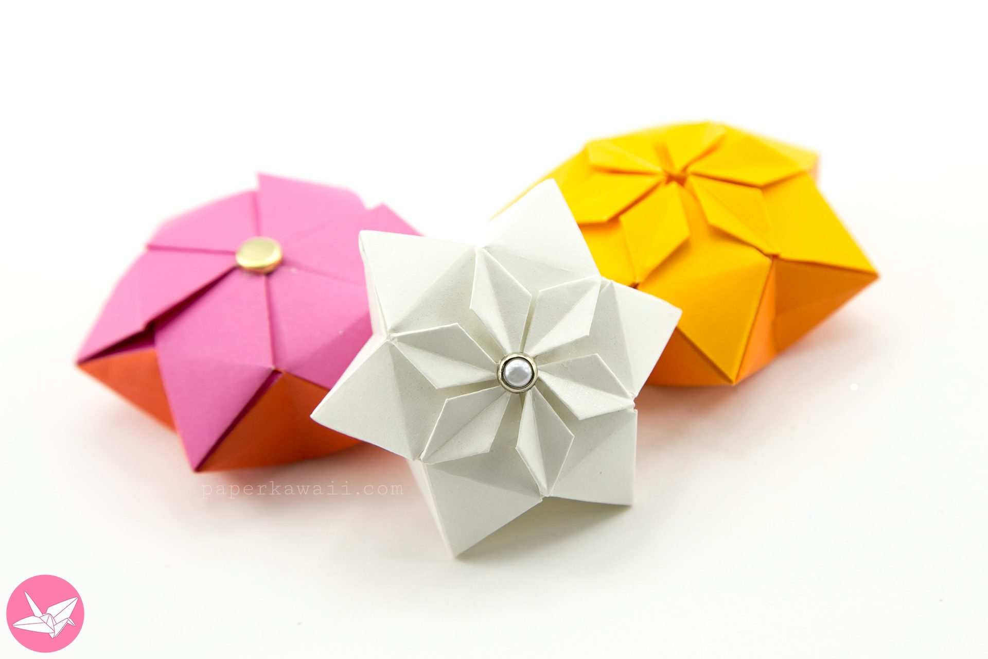 Origami Hexagonal Puffy Star
