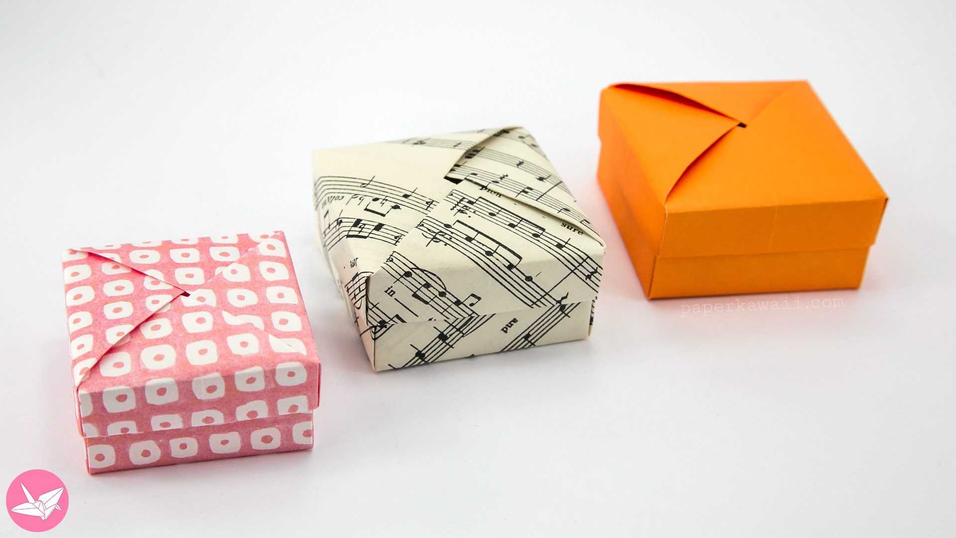 Origami Layered Box Lid Tutorial Paper Kawaii 04