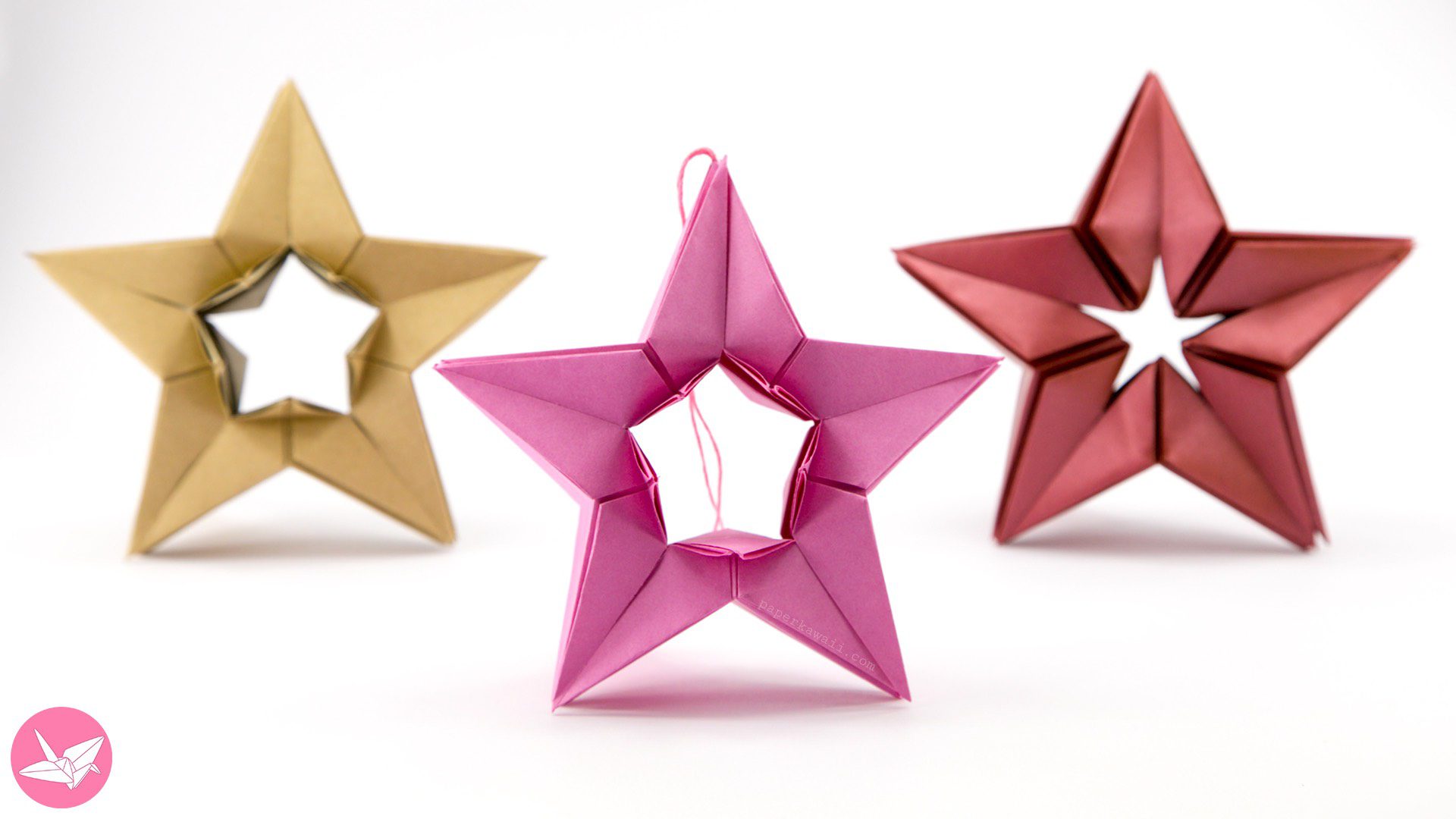 Origami Modular Puffy Star Tutorial Paper Kawaii 03