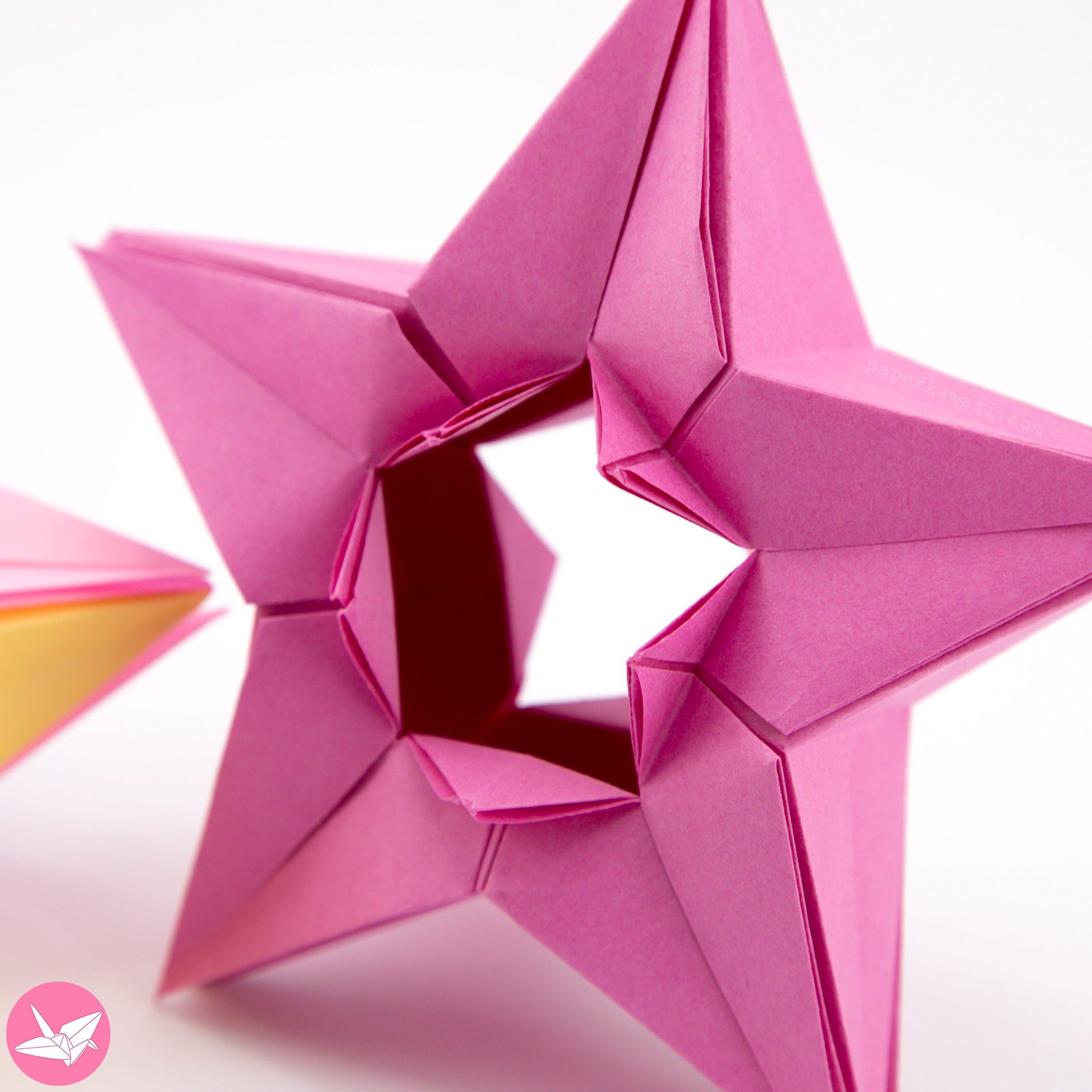 Origami Modular Puffy Star Tutorial Paper Kawaii 05