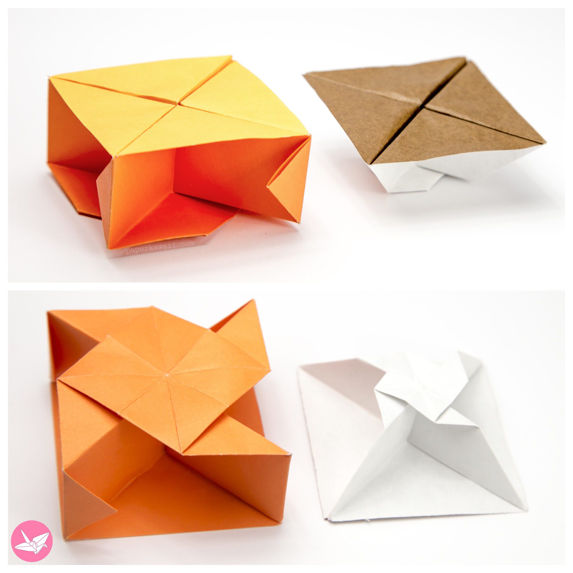 Origami Stem Holder Paper Kawaii