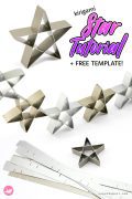 Kirigami Star Tutorial Paper Kawaii Pin 120x180