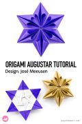 Origami Augustar Star Tutorial Paper Kawaii Pin 120x180