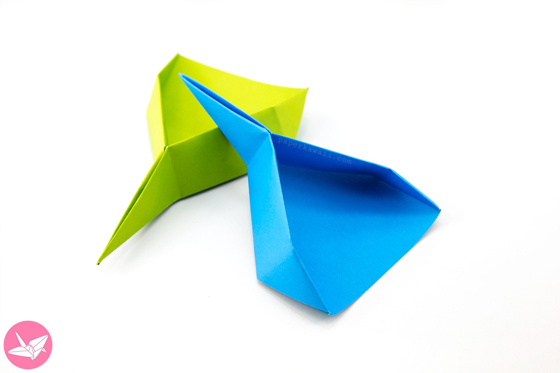 Origami Dustpan Tutorial Paper Kawaii 02