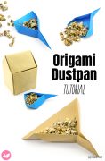 Origami Dustpan Tutorial Paper Kawaii Pin 118x180