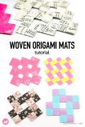 Origami Placemats Tutorial Paper Kawaii Pin 120x180
