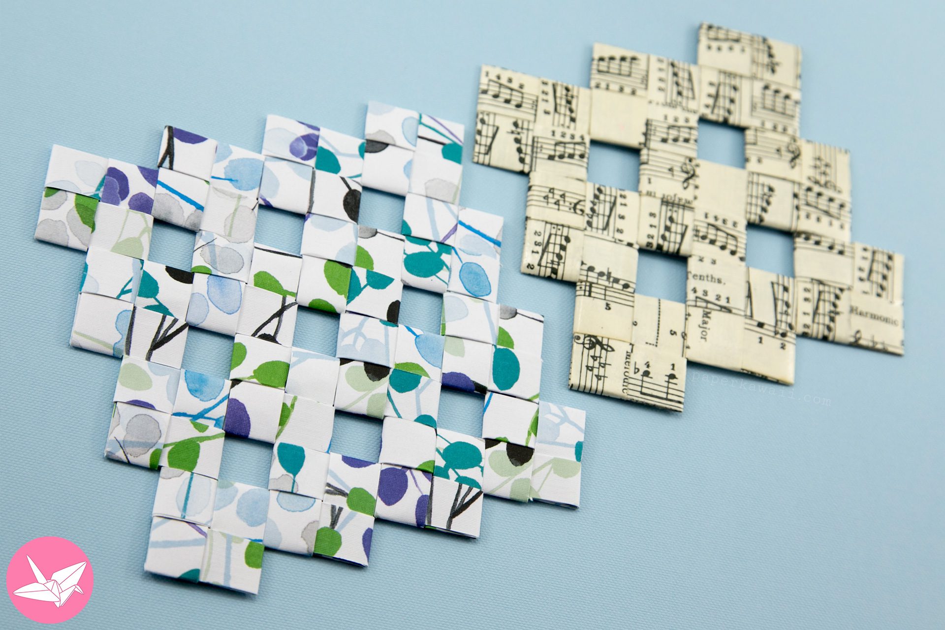 Origami Woven Paper Mats