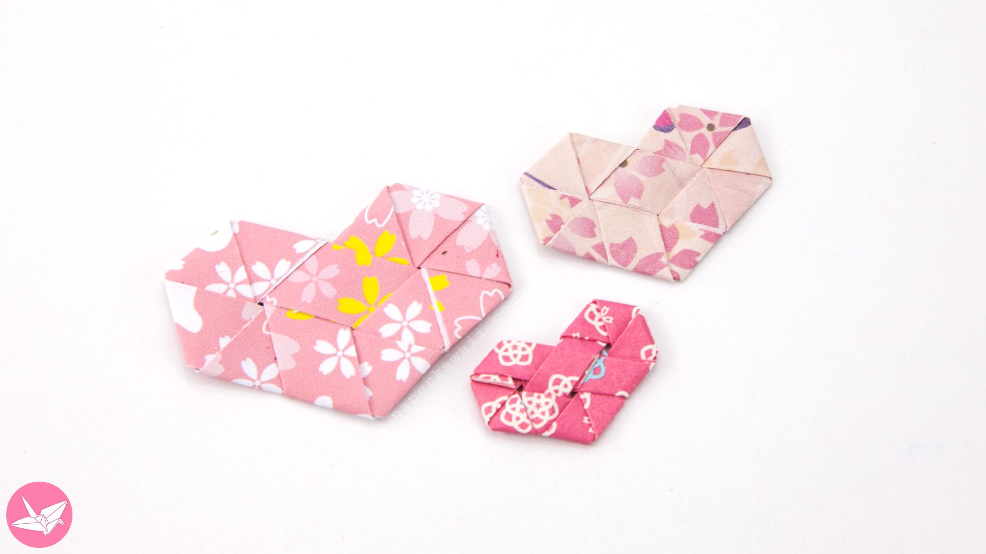 Origami Woven Hearts Tutorial Paper Kawaii 02