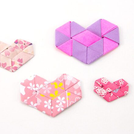 Origami Woven Hearts Tutorial Paper Kawaii 03