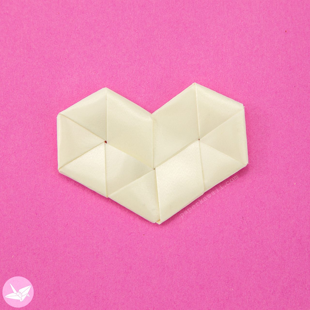 Origami Woven Hearts Tutorial Paper Kawaii 04