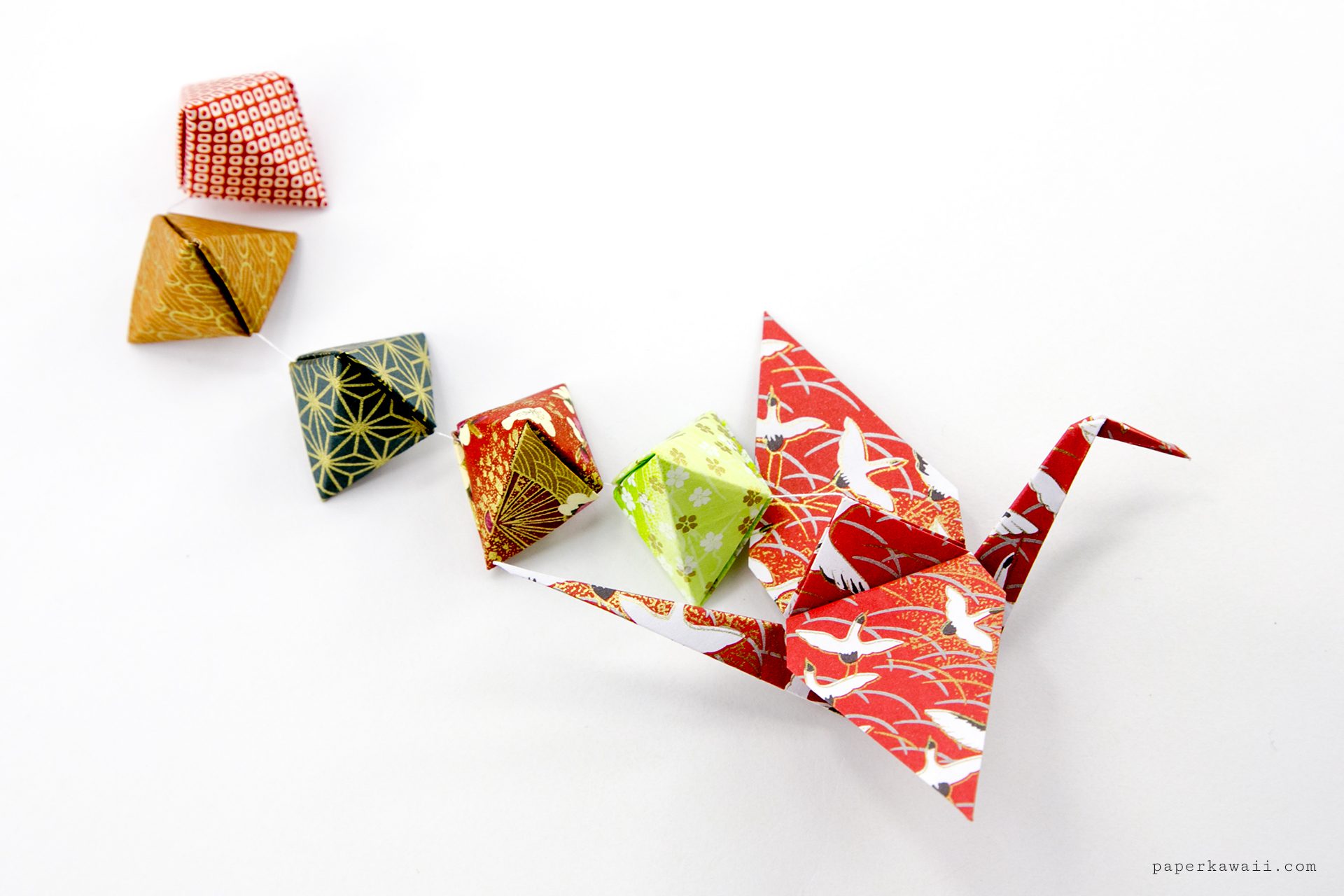 Origami Crane Tutorial Paper Kawaii 06