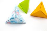 Origami Tripyramid Box Tutorial Paper Kawaii 01