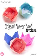 Origami Flower Bowl Pinwheel Paper Kawaii Pin 1 118x180